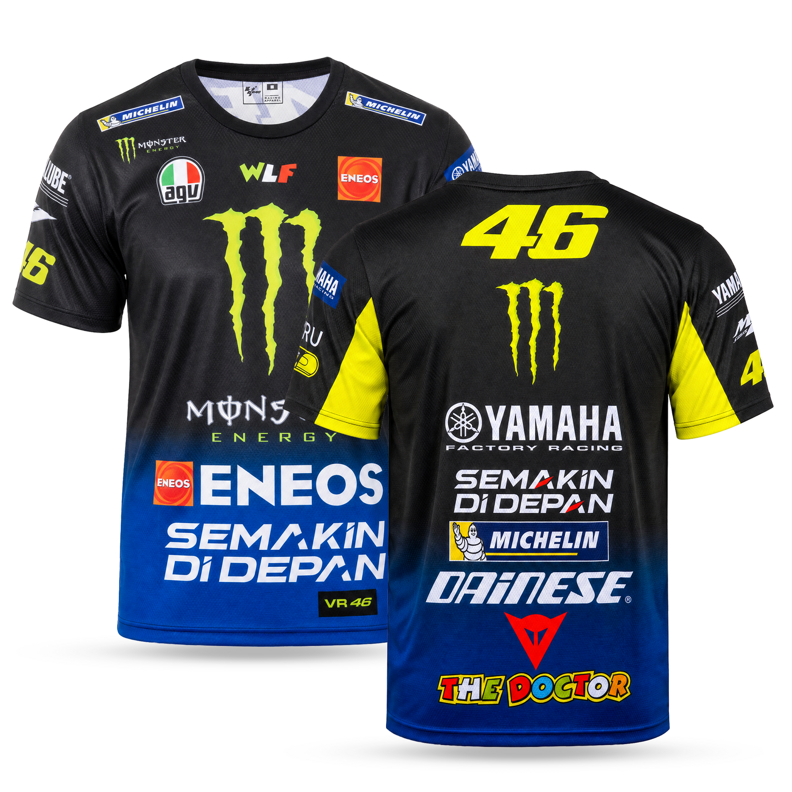 Yamaha Pánské MotoGP Týmové Tričko, Rossi. 2019