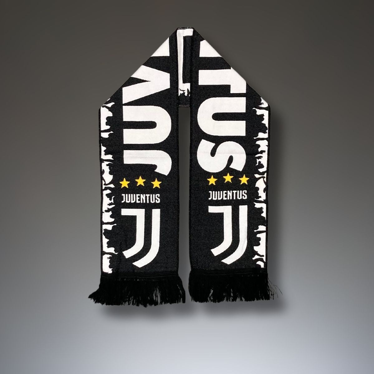 Žakárová pletená šála Juventus