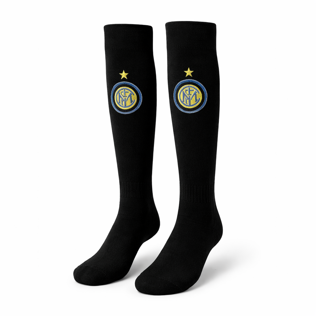Dětské fotbalové ponožky, Černé, Inter