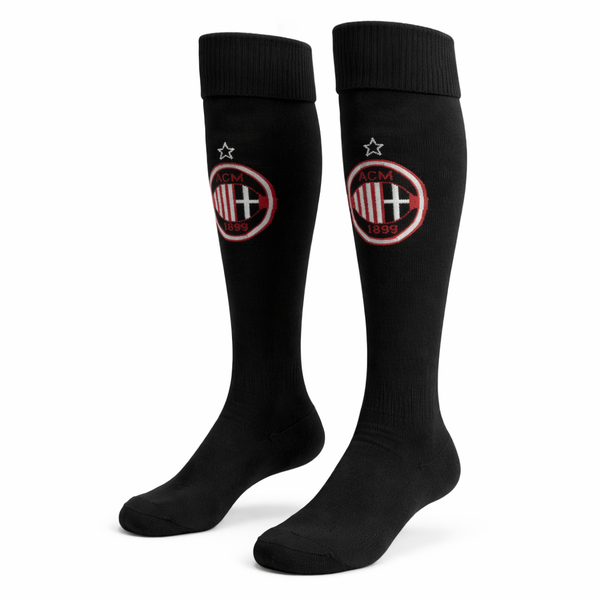Dětské fotbalové ponožky, Černé, Milan