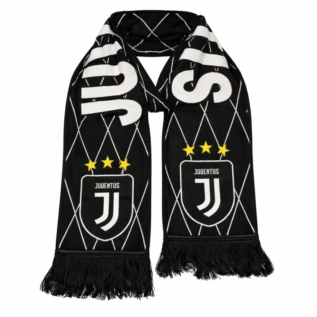 Juventus pletená šála, černá
