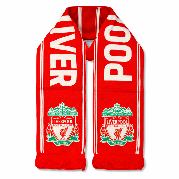Liverpool pletená šála, červená