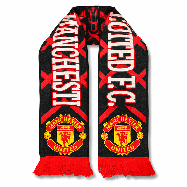 Manchester United pletená šála, červená