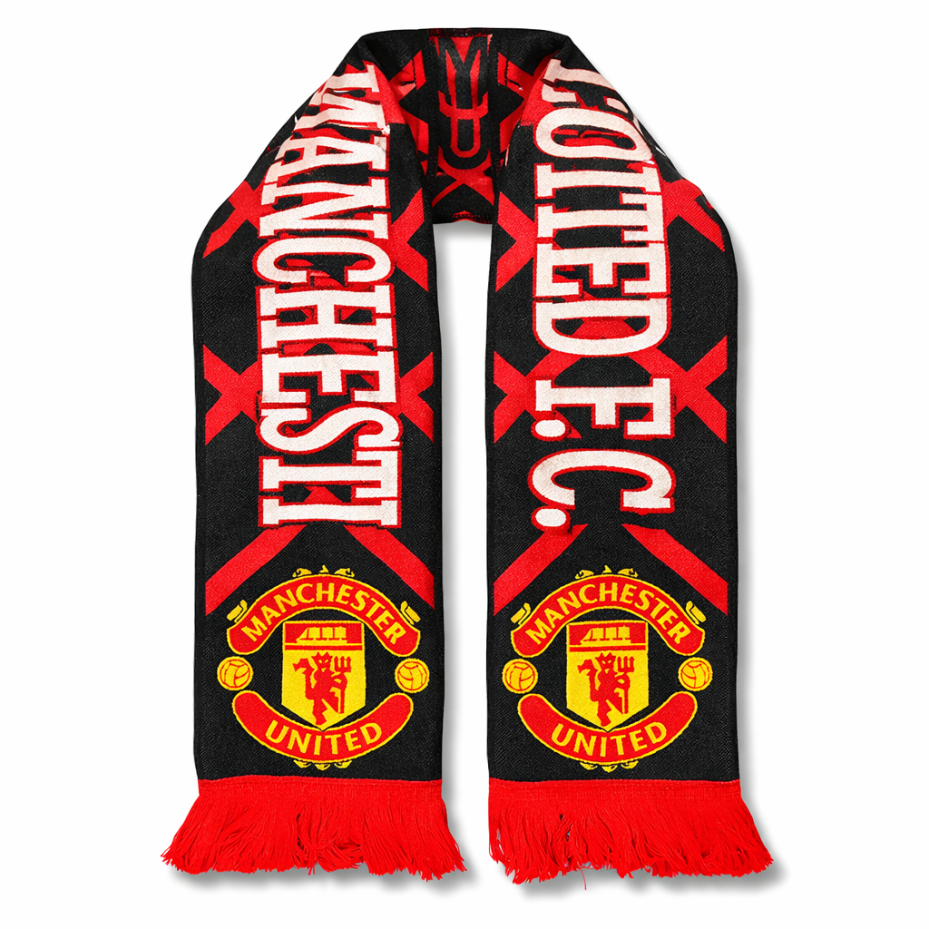 Manchester United pletená šála, červená