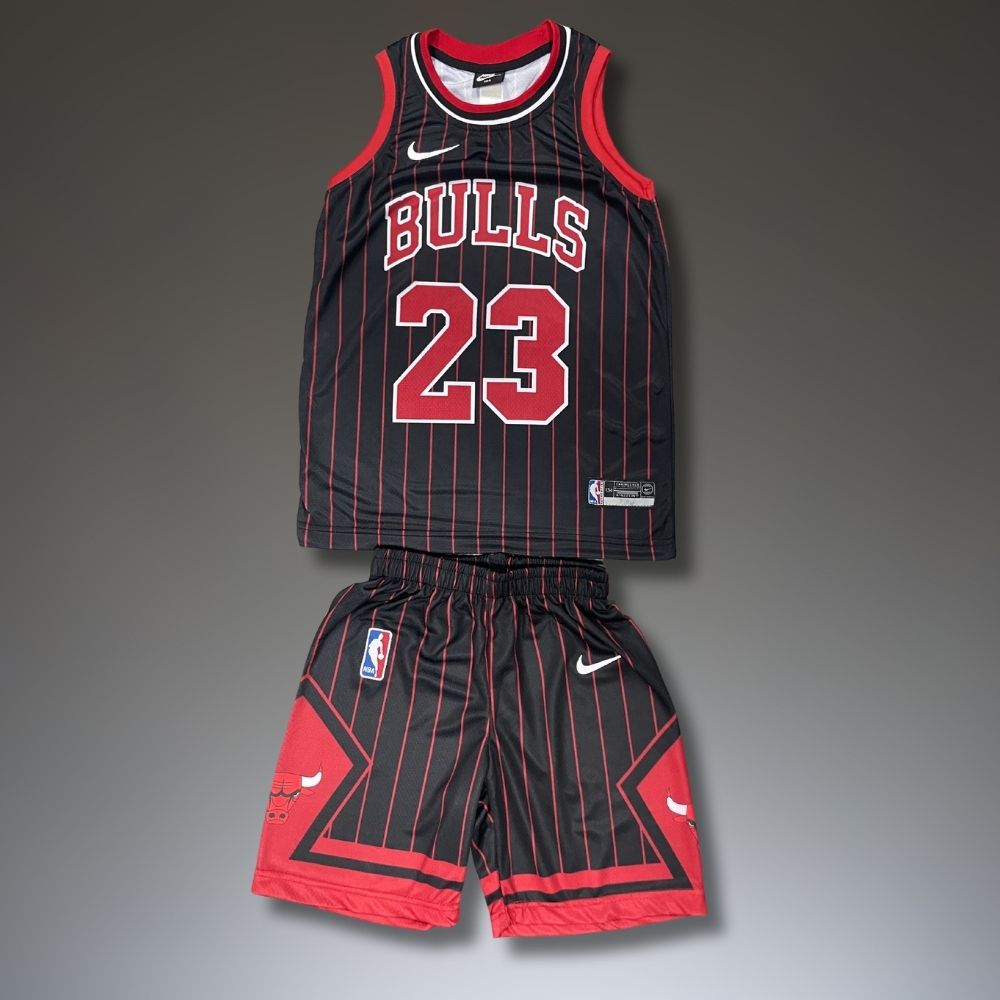 Dětská basketbalová sada, černá Chicago Bulls, Jordan