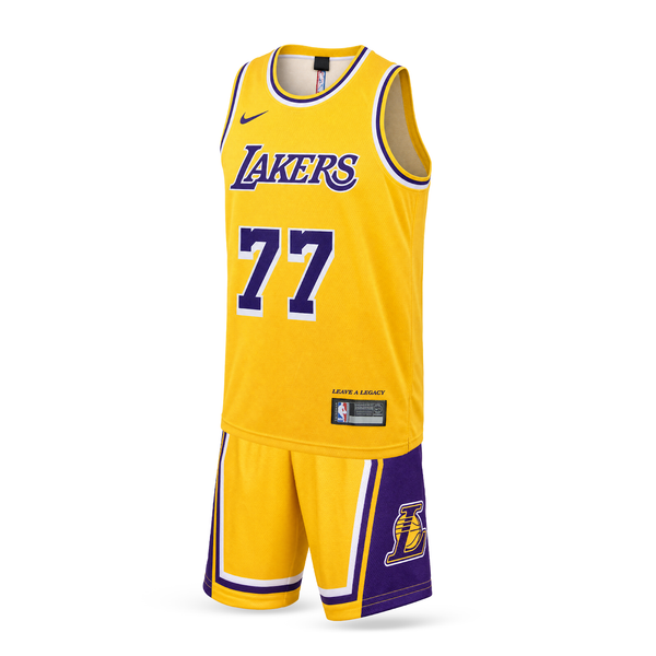Dětská basketbalová souprava, žlutá, LA Lakers, Doncic. 2025