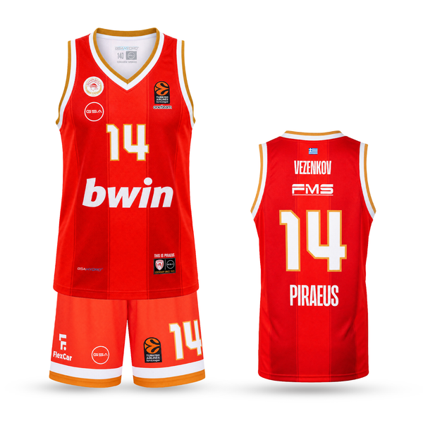 Dětská basketbalová souprava, Olympiacos, Vezenkov. EuroLeague 2025