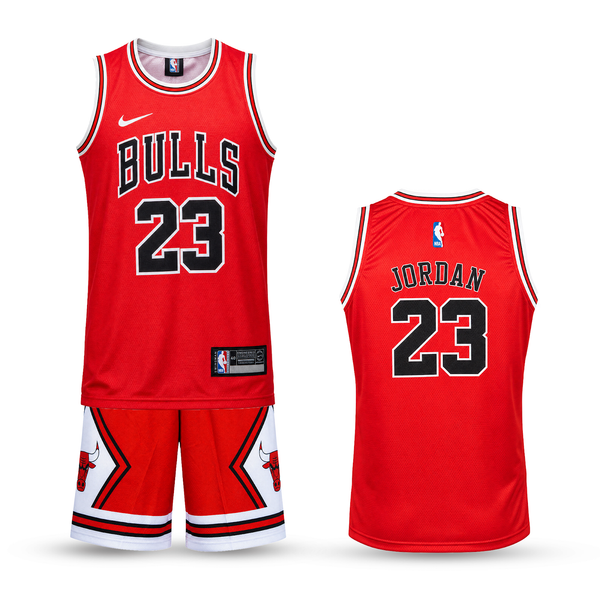 Dětská basketbalová souprava, červená, Chicago Bulls, Jordan