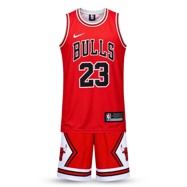 Dětská basketbalová souprava, červená, Chicago Bulls, Jordan