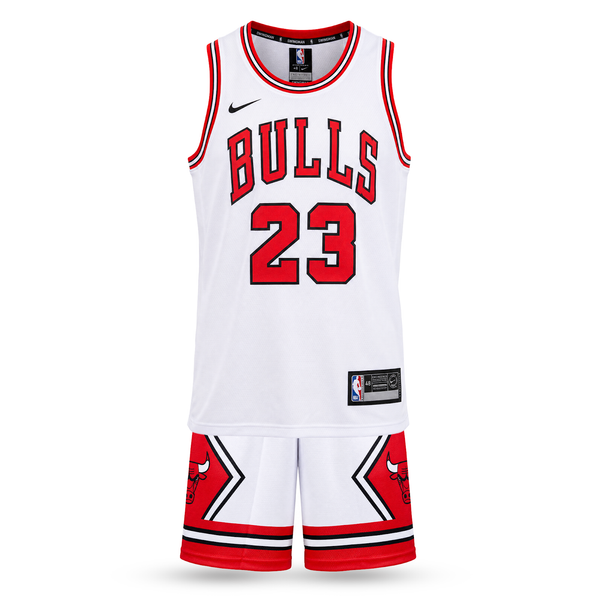 Dětská basketbalová souprava, bílá, Chicago Bulls, Jordan