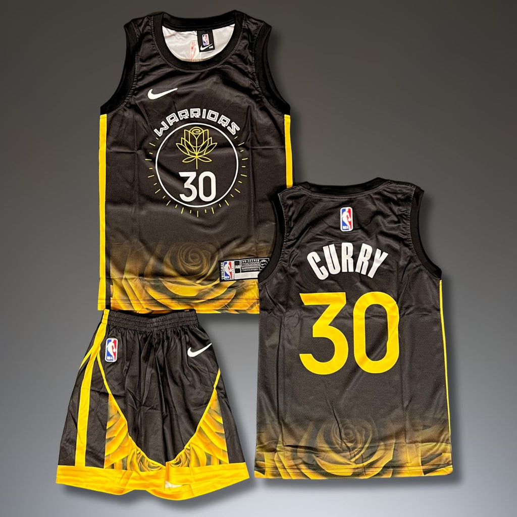 Dětská sada na basketbal, černá. Golden State Warriors, Curry