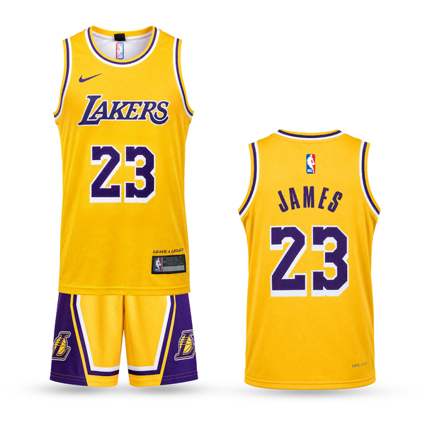 LA Lakers Dětský Basketbalový Komplet, James. 26/27, Žlutý