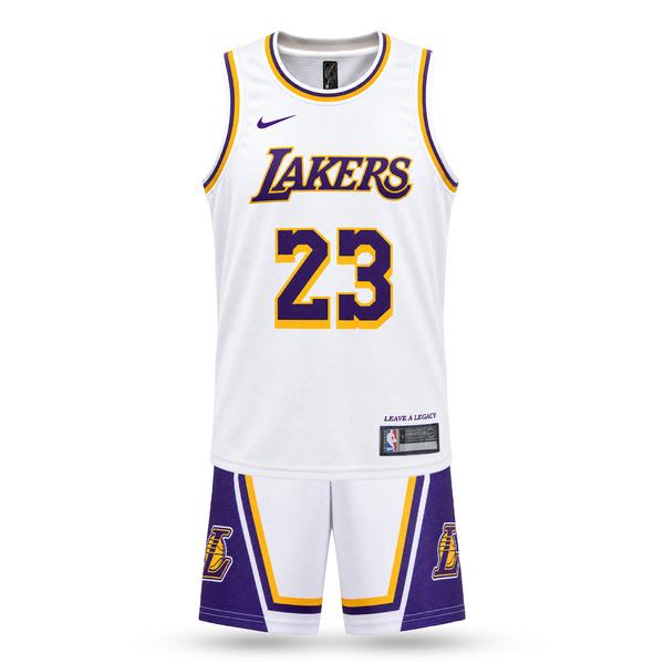 LA Lakers Dětský Basketbalový Komplet, James. 26/27, Bílý
