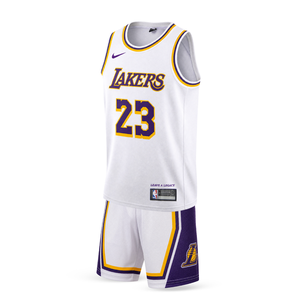 LA Lakers Dětský Basketbalový Komplet, James. 26/27, Bílý