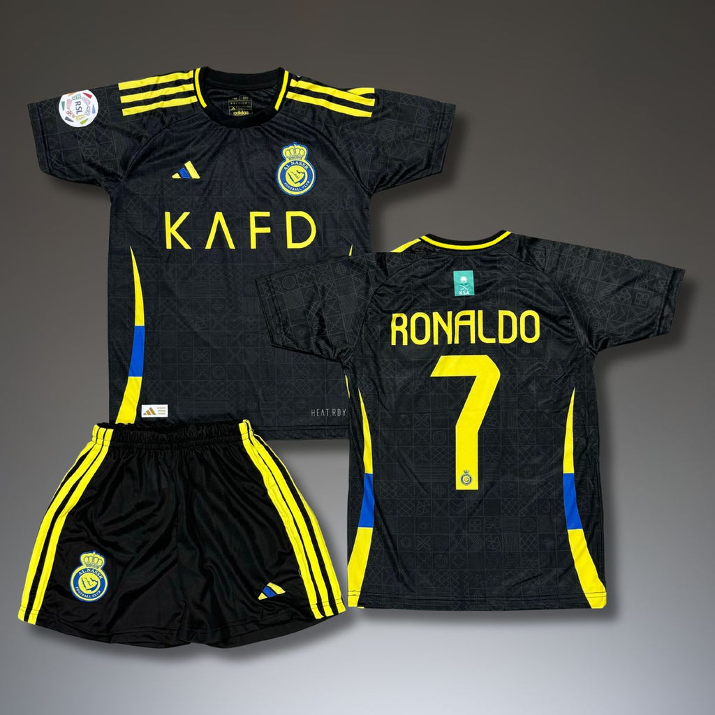 Dětská souprava Al Nassr, Adidas, Ronaldo, černý. Speciální 24/25