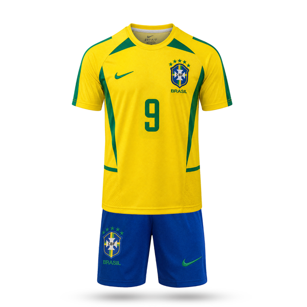 Brazílie Dětský Klasický Fotbalový Komplet, Ronaldo. WC 2002