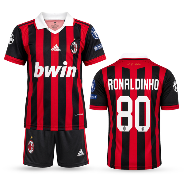 AC Milán Dětský Klasický Fotbalový Komplet, Ronaldinho. 2009