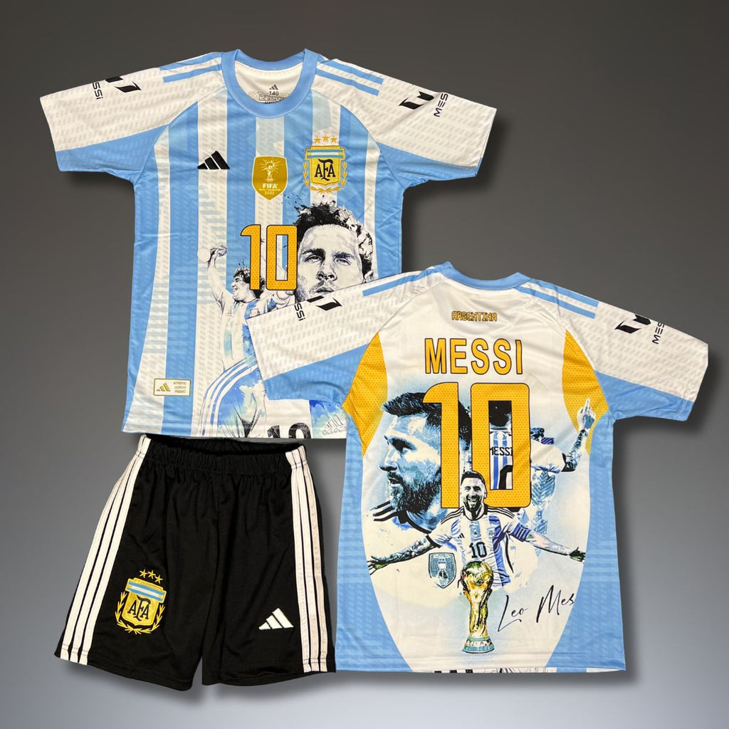 Dětská souprava Argentina, Messi. Speciální edice WC 2022