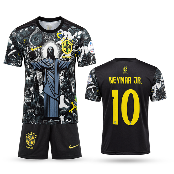 Dětská souprava Brazílie, černá, Neymar Jr. speciální edice