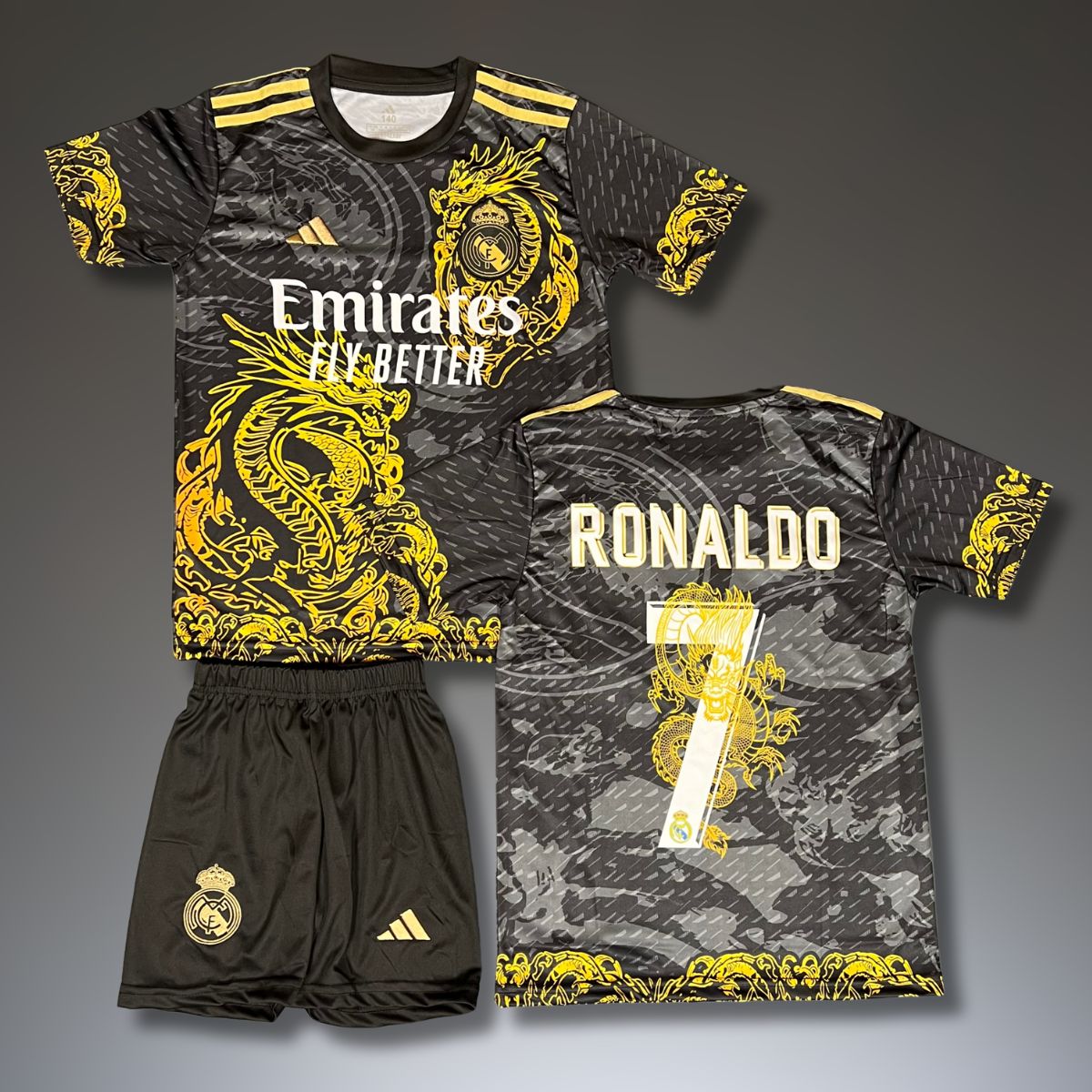Dětská souprava Real Madrid, Ronaldo. Černý drak edice 2025