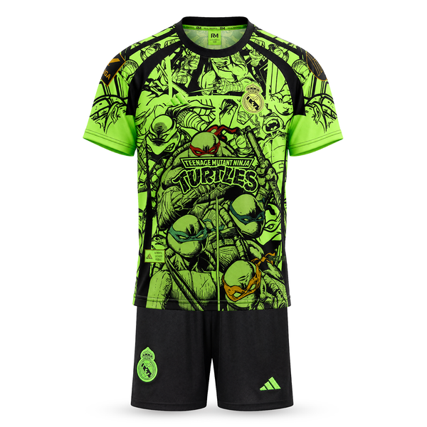 Dětská fluorescenční souprava Real Madrid, Mbappe. Neonová Ninja Turtles edice 2025