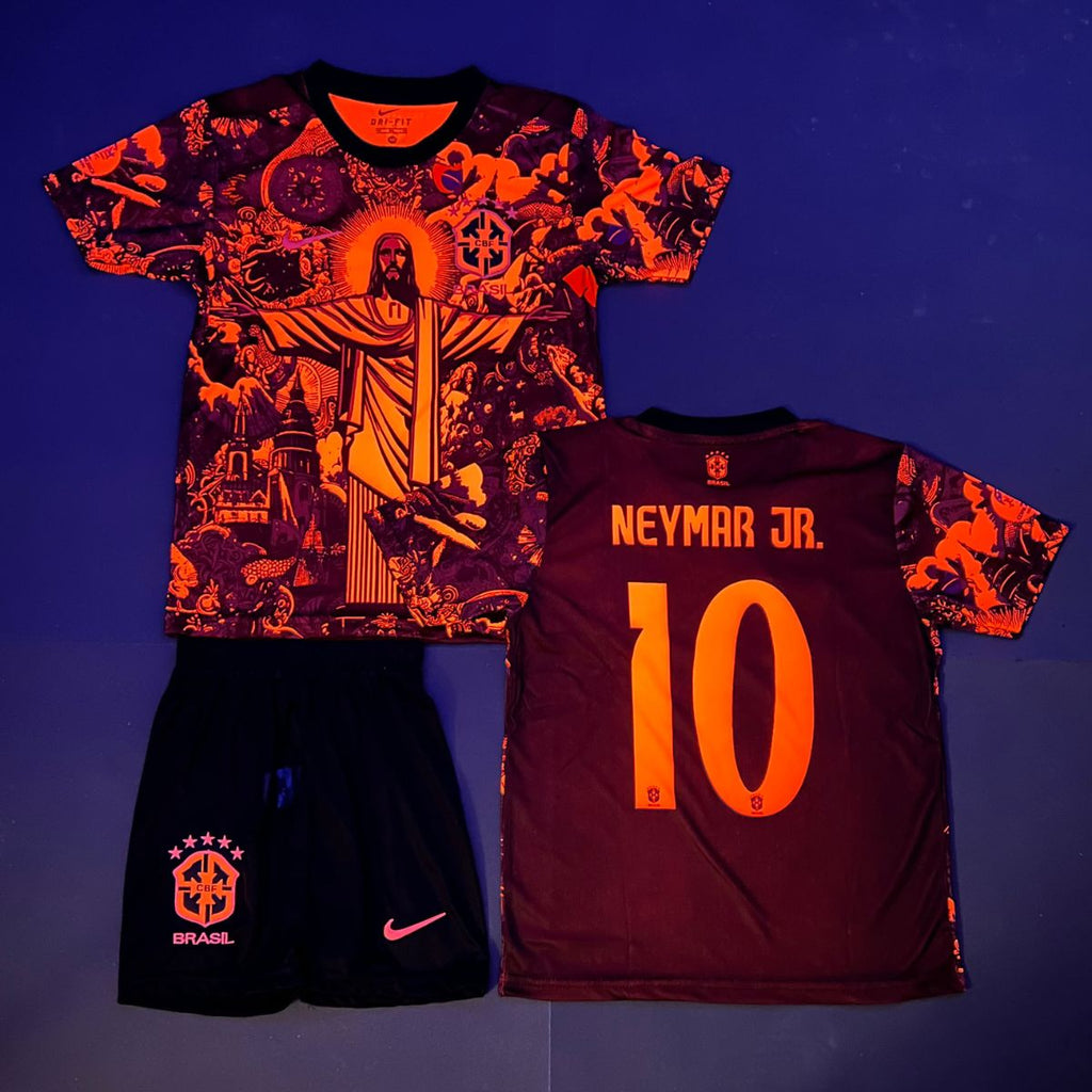 Dětská fluorescenční souprava Brazílie, Neymar. Neonově růžová edice 2025