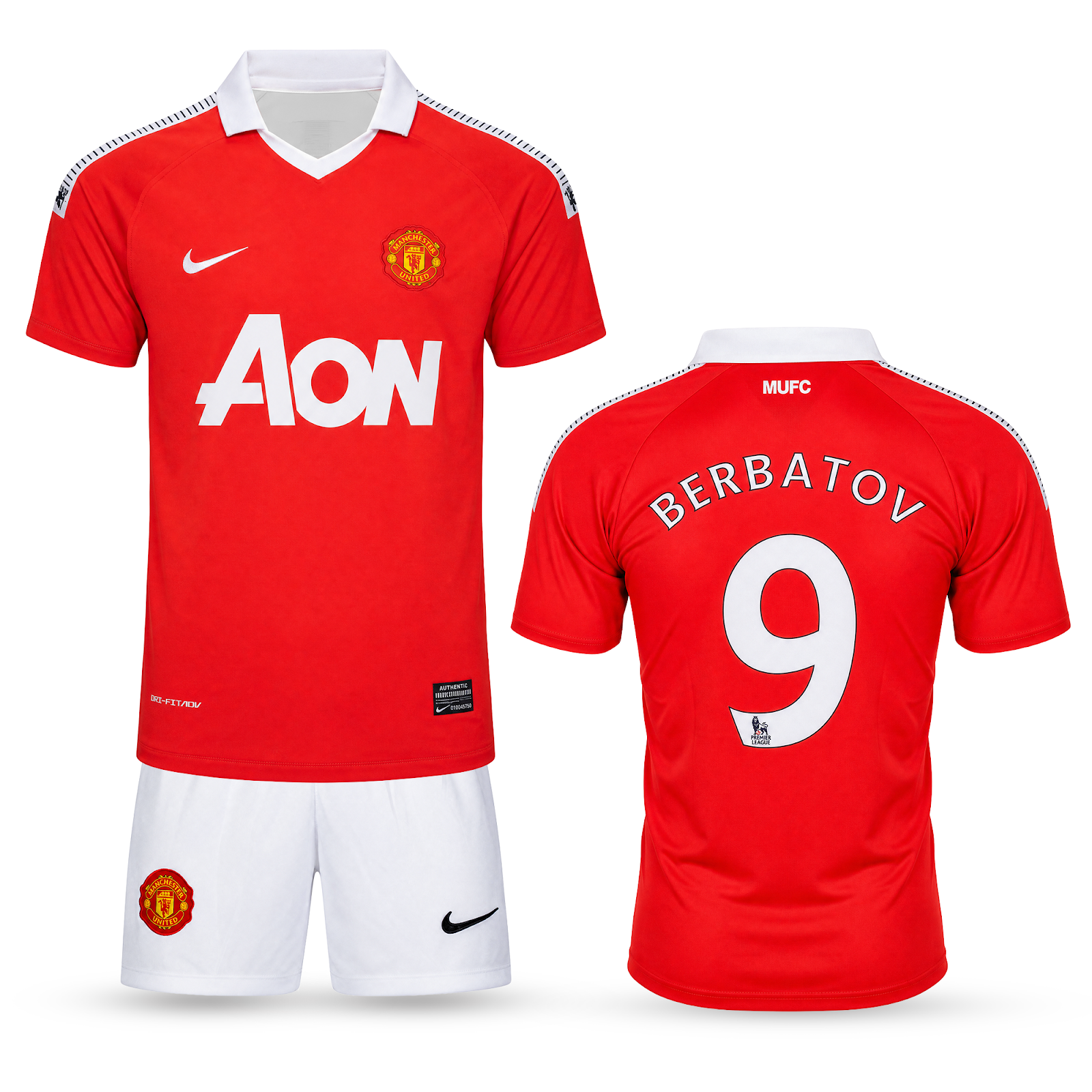 Dětská souprava Manchester United, Berbatov. Klasická souprava 10/11
