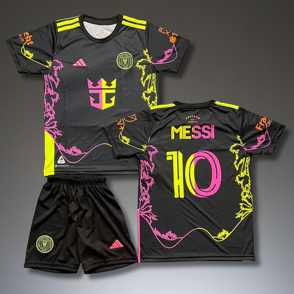 Dětská fluorescenční souprava Inter Miami, Messi. Neonová palmy edice