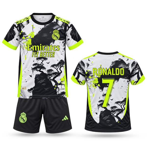 Dětská fluorescenční souprava Real Madrid, Ronaldo. Japonská neonová edice