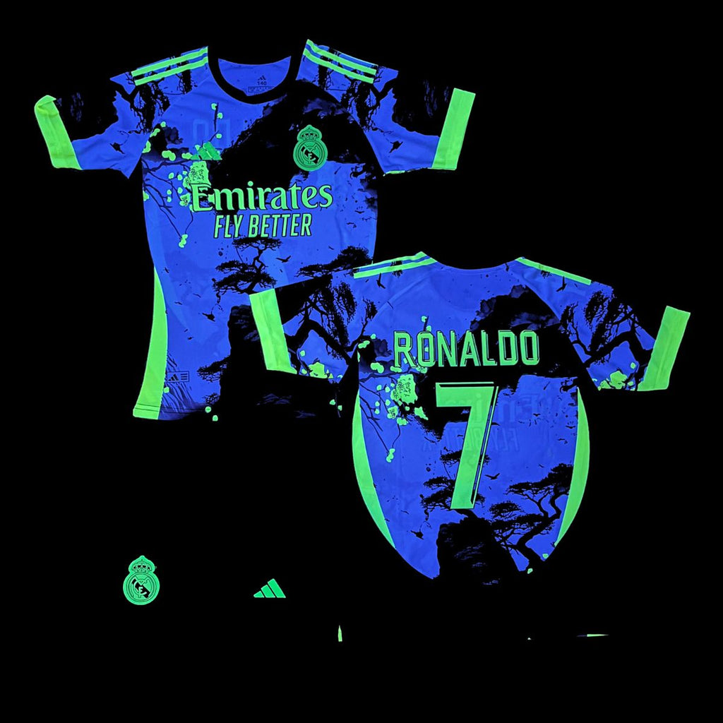 Dětská fluorescenční souprava Real Madrid, Ronaldo. Japonská neonová edice