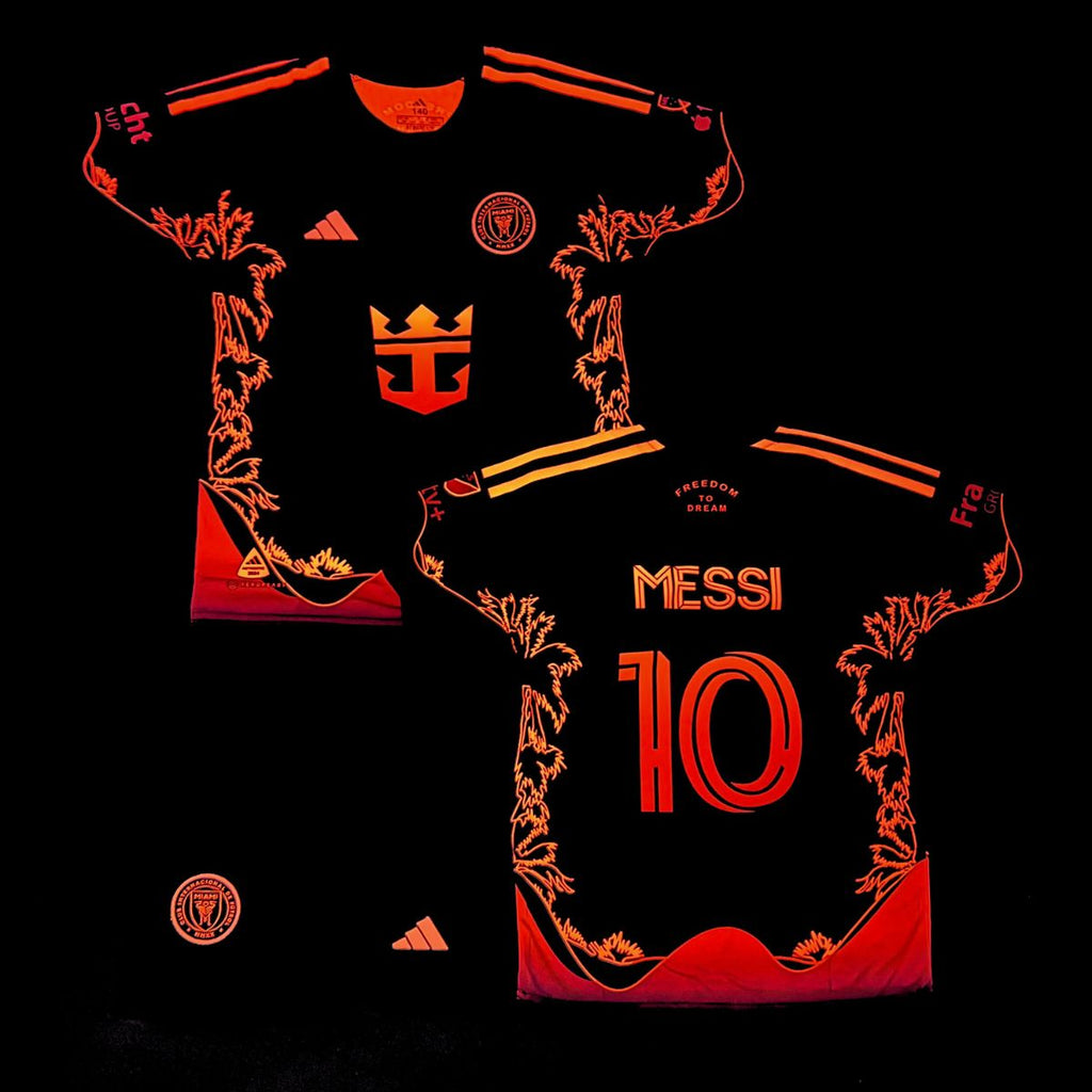 Dětská fluorescenční souprava Inter Miami, Messi. Neonově oranžová edice