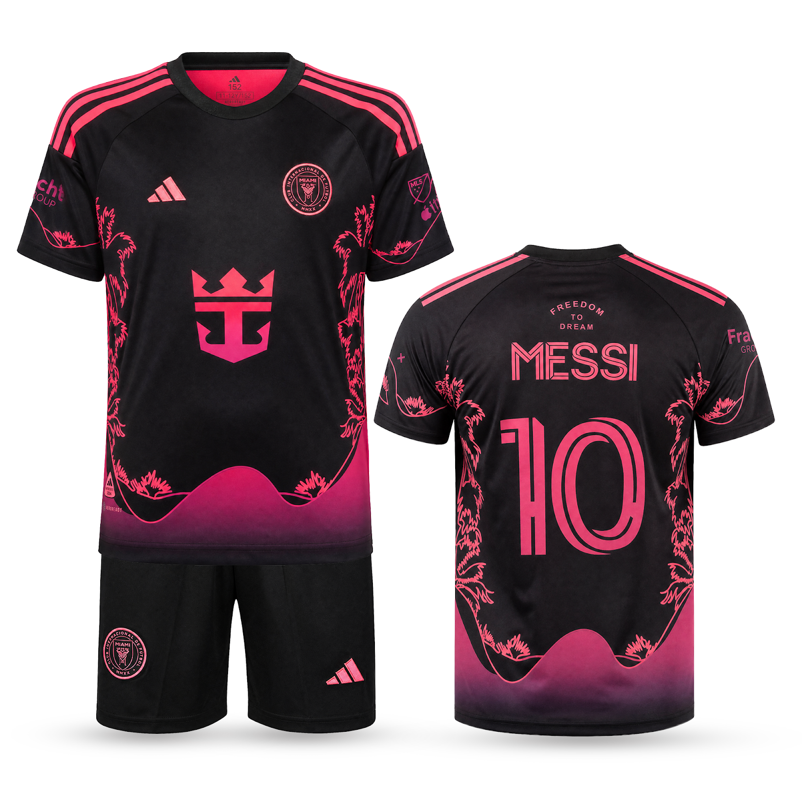 Dětská fluorescenční souprava Inter Miami, Messi. Neonově oranžová edice