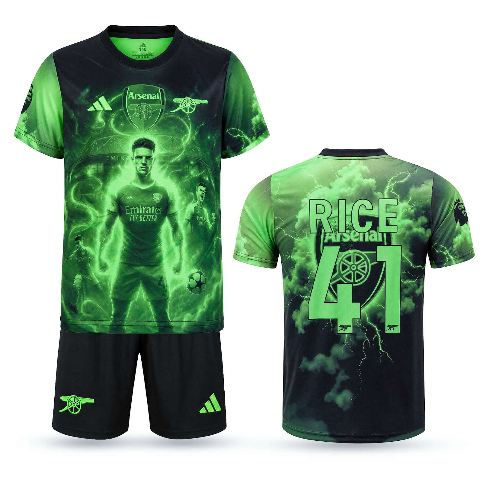 Dětská fluorescenční souprava Arsenal, Rice. Neonová edice