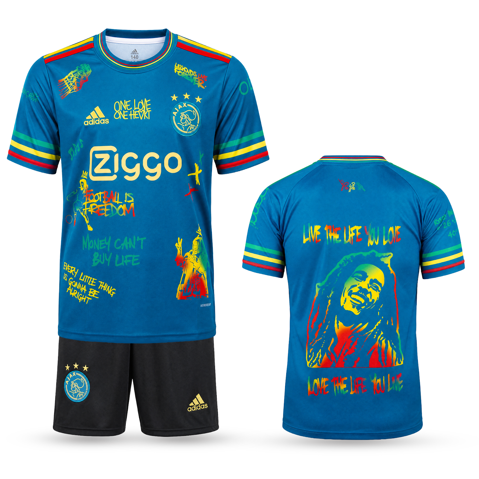 Dětská souprava Ajax. Zelená edice Bob Marley