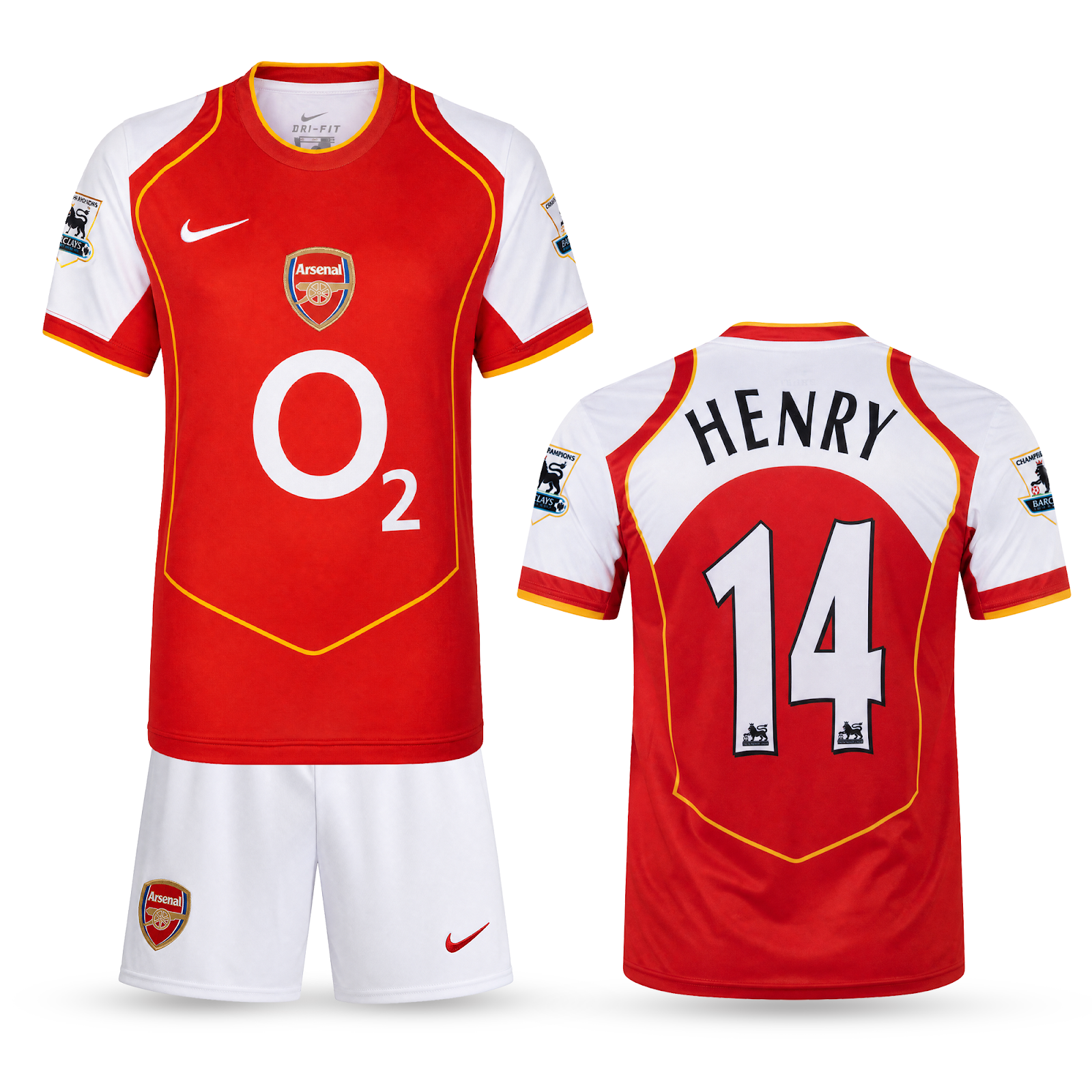 Arsenal Dětský Retro Fotbalový Komplet, Henry