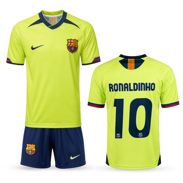 Barcelona Dětský Retro Fotbalový Komplet, Ronaldinho