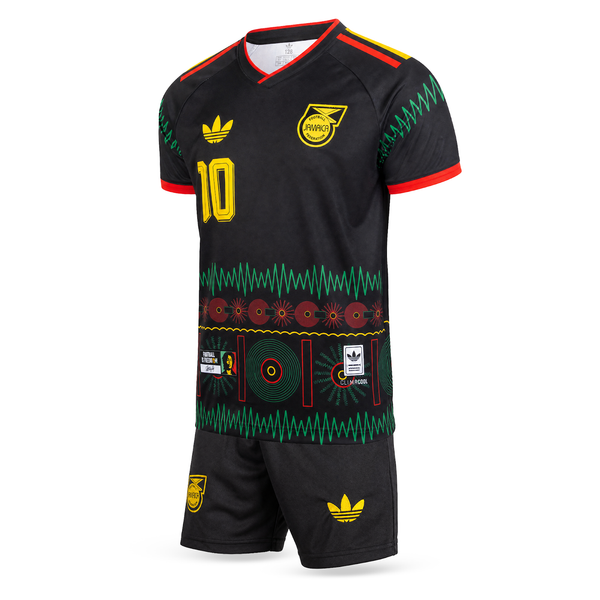 Jamajka Dětský Fotbalový Komplet, Bob Marley. Bob Marley Edition, Černý