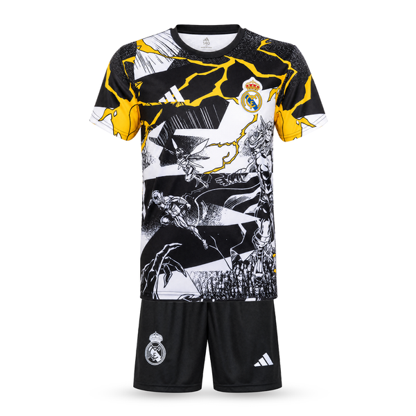 Real Madrid Dětský Fotbalový Komplet, Bellingham. Thor Edition, Černo-bílý