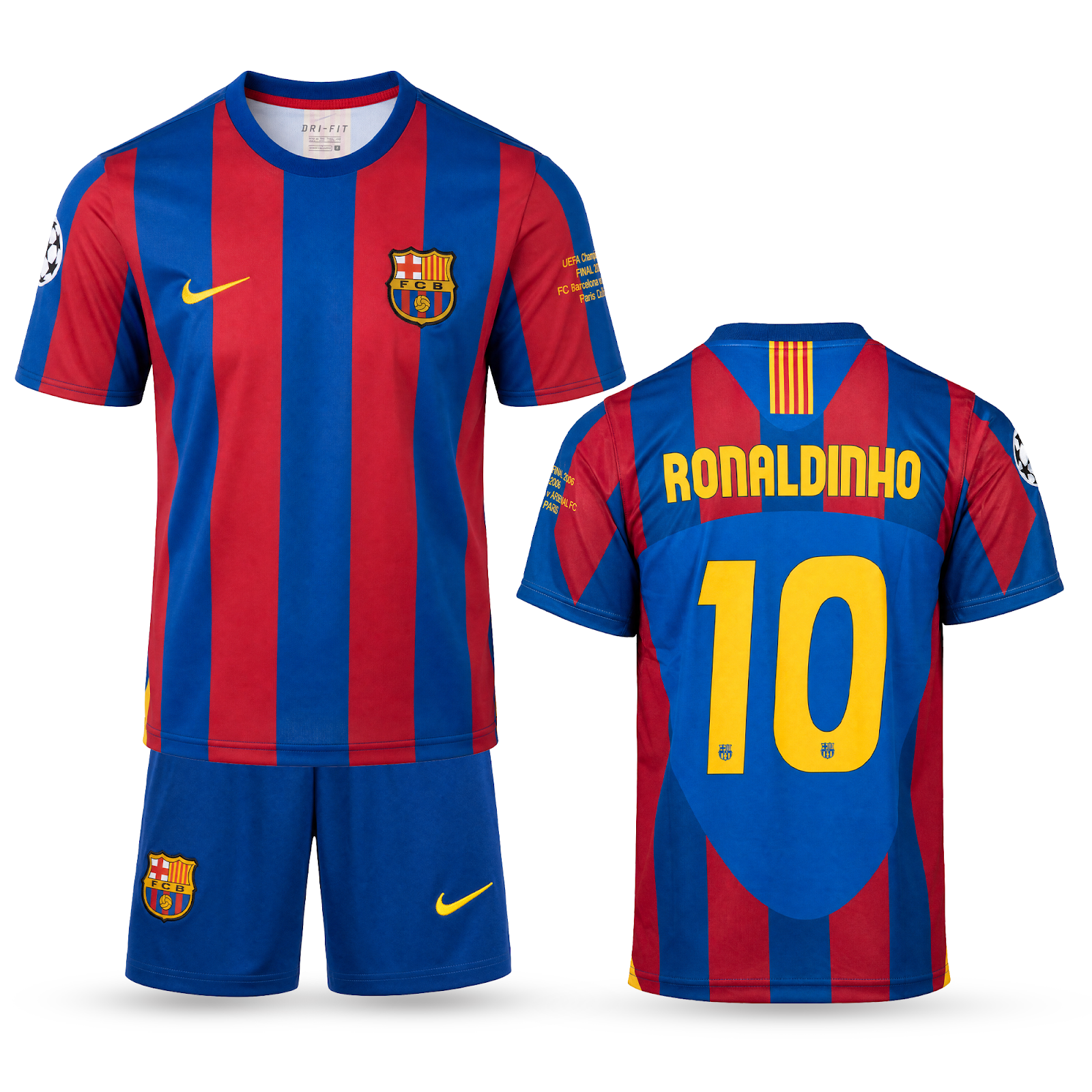 Barcelona Dětský Klasický Fotbalový Komplet, Ronaldinho. 04/05