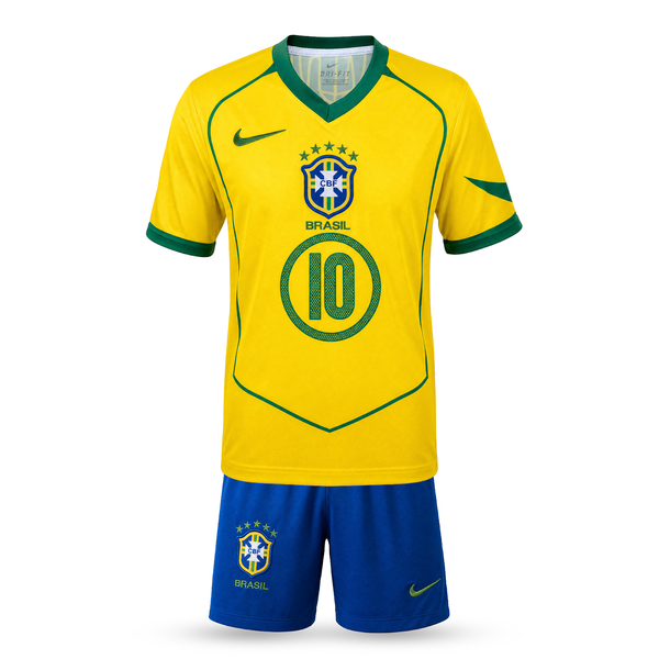 Brazílie Dětský Fotbalový Komplet, Ronaldinho. 2004