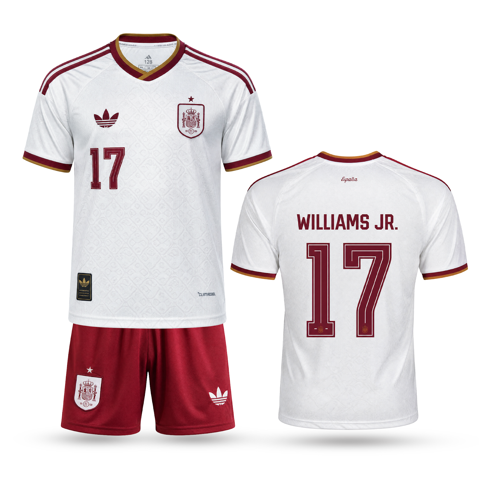 Španělsko Dětský Venkovní Fotbalový Komplet, Williams. World Cup 2026