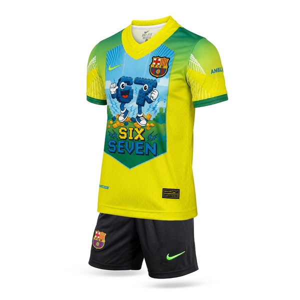 Barcelona Dětský Fotbalový Komplet, Jamal. Six Seven Edition