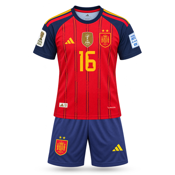 Španělsko Dětský Fotbalový Komplet, Rodri. World Cup 2026