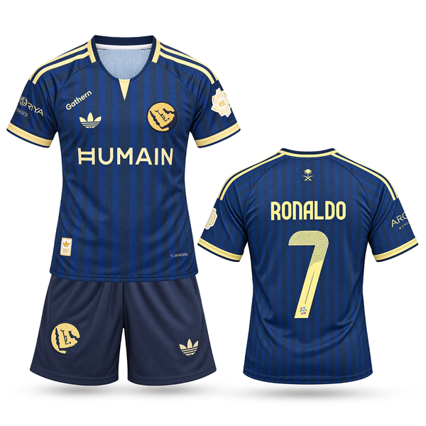 Al-Nassr Dětský Venkovní Fotbalový Komplet, Ronaldo. 26/27