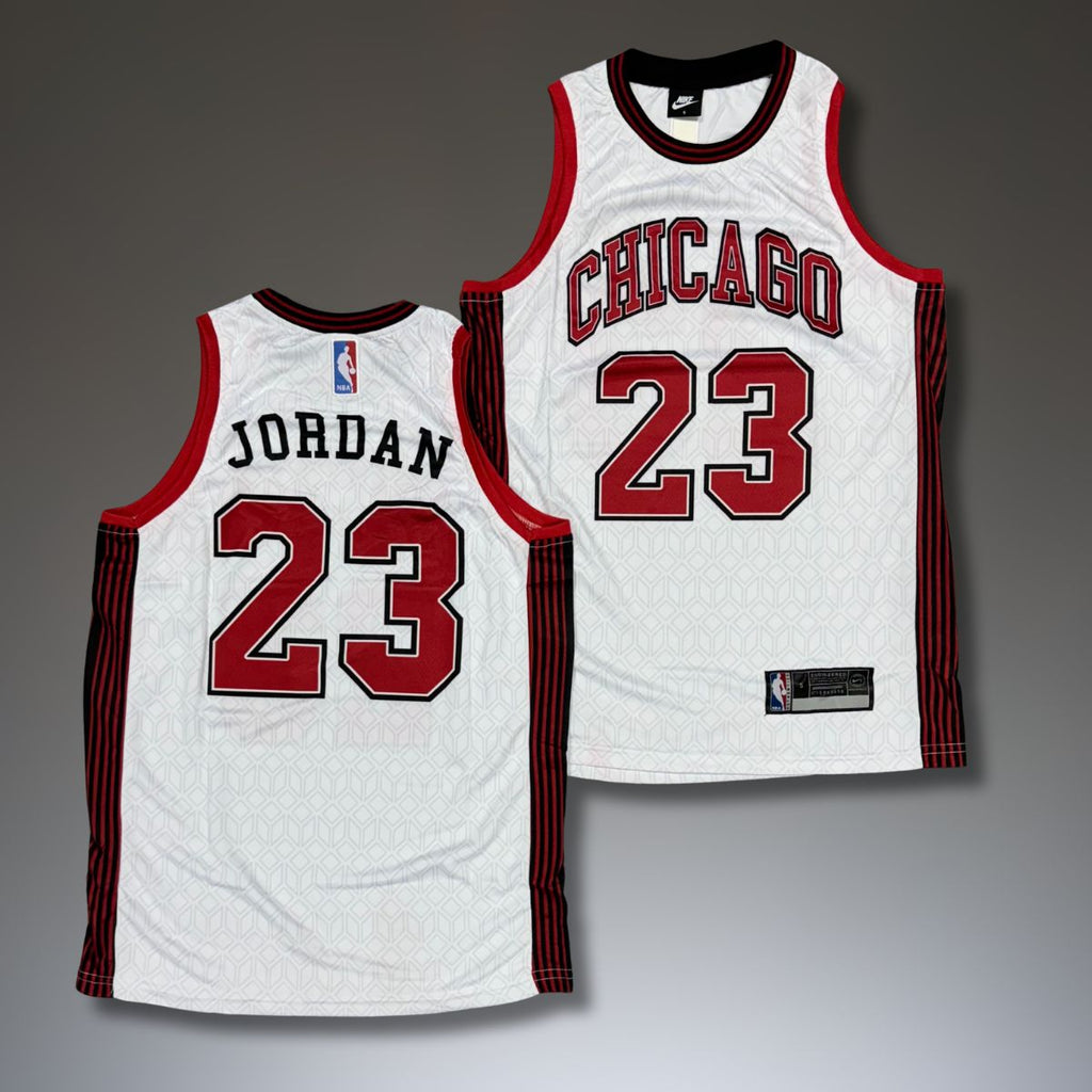 Pánský fialový dres Chicago Bulls, Jordan, bílý