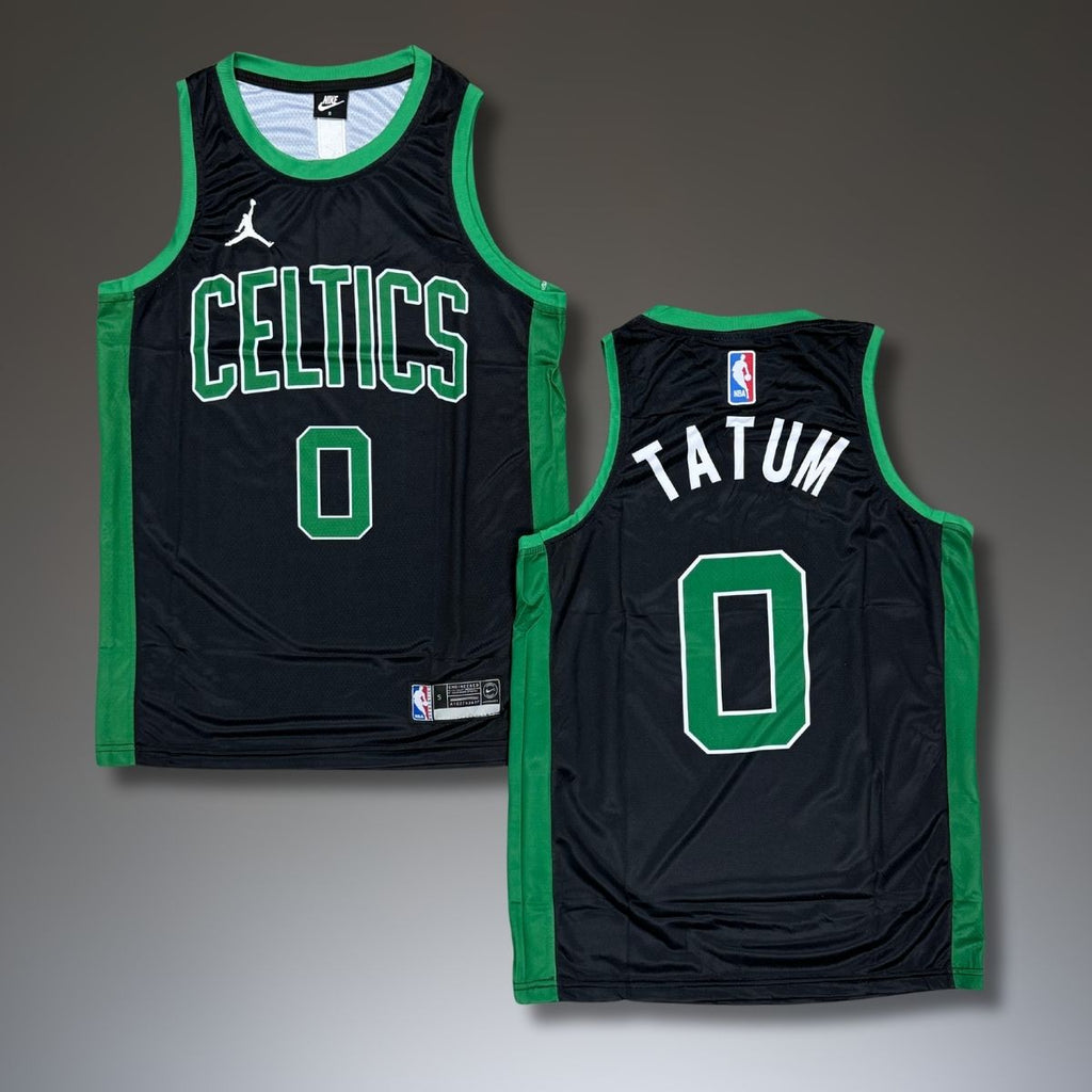 Pánský fialový dres Boston Celtics, Tatum, černý