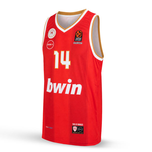 Pánský dres Olympiacos, Vezenkov. EuroLeague 2025