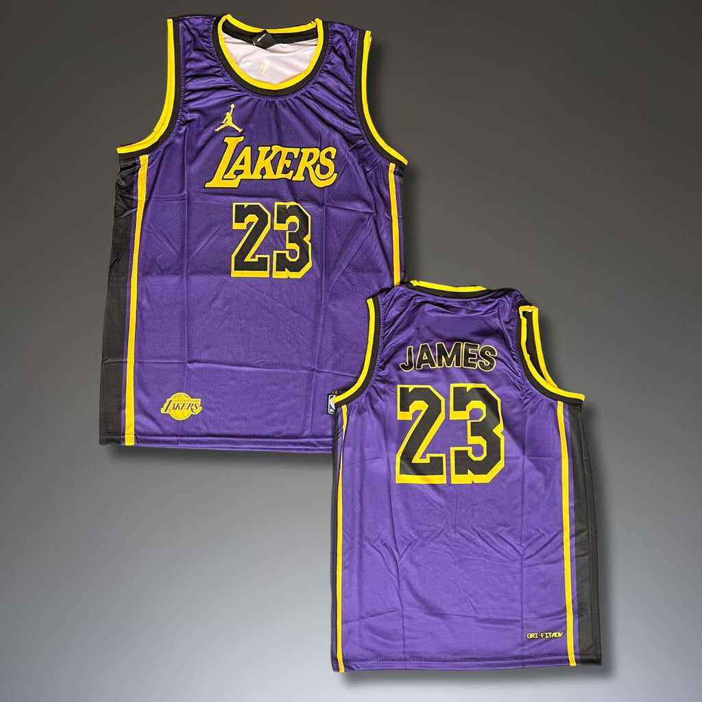 Pánský fialový dres Los Angeles Lakers, James