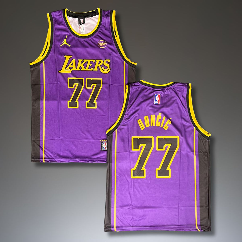 Pánský fialový dres Los Angeles Lakers, Doncic