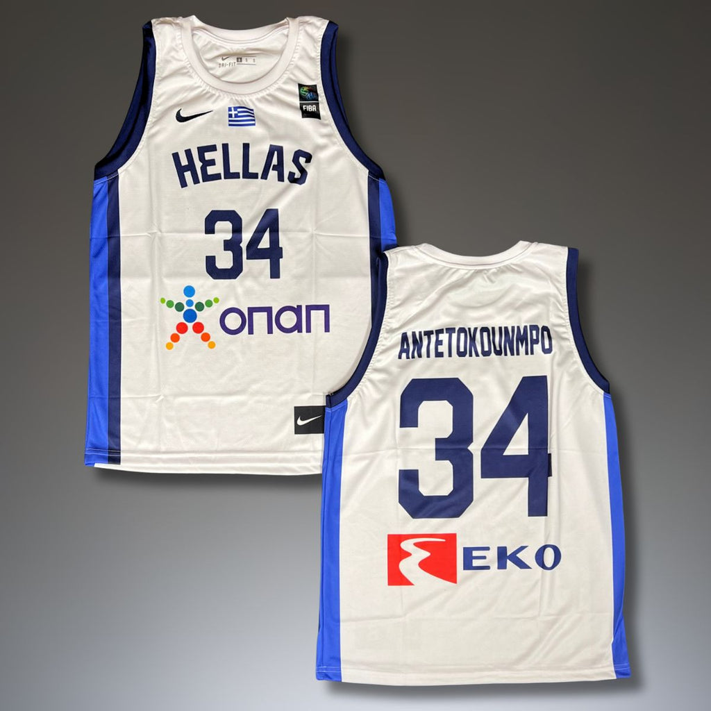 Pánský bílý dres Řecko, Antetokounmpo